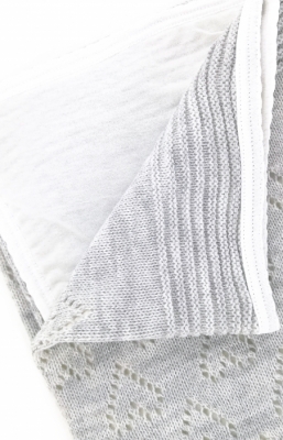 Плед "Мишка" серый